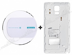 Nillkin Magic Disk Samsung Galaxy Note 4 Beyaz Kablosuz arj Seti (arj Aleti + Alc)