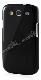 Nillkin Samsung Galaxy S3 / S3 Neo Siyah Sert Parlak Rubber Klf