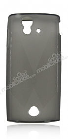 Nillkin Sony Ericsson Xperia Ray effaf Siyah Silikon Klf