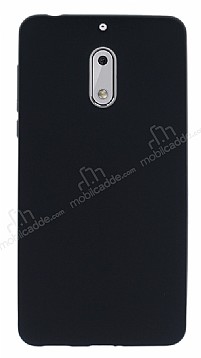 Nokia 6 Mat Siyah Silikon Klf