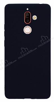 Nokia 7 Plus Mat Siyah Silikon Klf