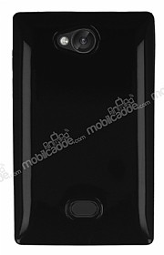 Nokia Asha 503 Siyah Silikon Klf