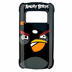 Nokia C6-01 Orjinal Angry Birds Siyah Sert Rubber Klf