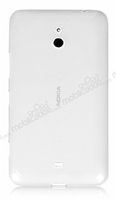 Nokia Lumia 1320 Ultra nce effaf Beyaz Silikon Klf