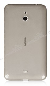 Nokia Lumia 1320 Ultra nce effaf Siyah Silikon Klf