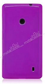 Nokia Lumia 520 / 525 Mor Silikon Klf