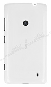 Nokia Lumia 520 / 525 Ultra nce effaf Beyaz Silikon Klf