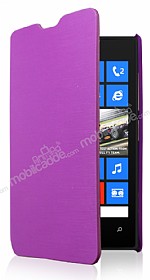 Nokia Lumia 520 / 525 nce Yan Kapakl Mor Klf