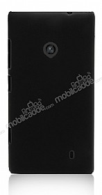 Nokia Lumia 520 / 525 Sert Mat Siyah Rubber Klf