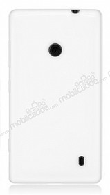 Nokia Lumia 520 / 525 Beyaz Silikon Klf