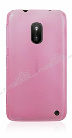 Nokia Lumia 620 Ultra nce effaf Pembe Rubber Klf