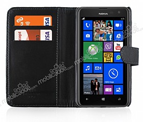 Nokia Lumia 625 Czdanl Siyah Deri Klf