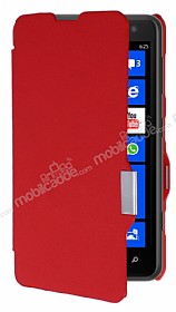 Nokia Lumia 625 nce Yan Kapakl Krmz Klf