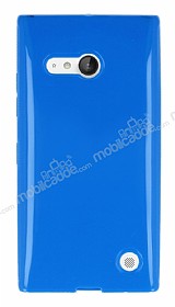 Nokia Lumia 735 Mavi Silikon Klf