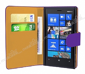 Nokia Lumia 920 Mor Yan Czdanl Klf