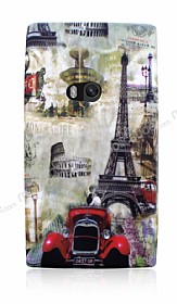 Nokia Lumia 920 Eiffel Kulesi Silikon Klf