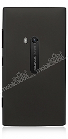 Nokia Lumia 920 Ultra nce effaf Siyah Rubber Klf