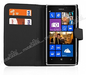 Nokia Lumia 925 Czdanl Siyah Deri Klf