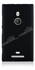 Nokia Lumia 925 Sert Mat Siyah Rubber Klf