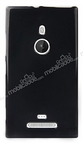 Nokia Lumia 925 Siyah Silikon Klf
