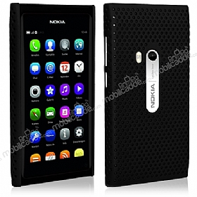 Nokia N9 Siyah Delikli Klf