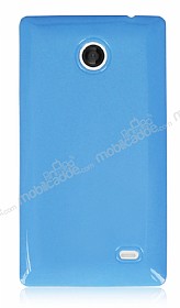 Nokia X / X Plus Mavi Silikon Klf