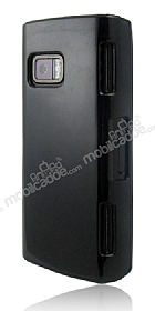 Nokia X6 Siyah Silikon Klf