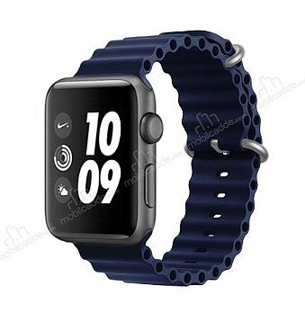 Ocean Apple Watch Lacivert Silikon Kordon (42mm)