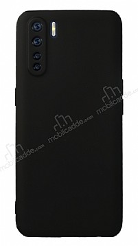 Oppo A91 Kamera Korumal Siyah Silikon Klf