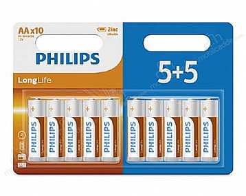 Philips Longlife inko Aa 5+5 Pil