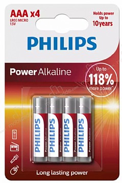 Philips Power Alkalin Aaa X4 Pil
