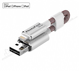 PhotoFast MemoriesCable GEN3 32GB Lightning / USB 3.0 Silver arj Kablolu i-FlashDrive