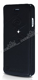 Pierre Cardin iPhone 6 / 6S Tal Standl Kapakl Siyah Klf