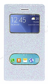 Pinshang Samsung Galaxy J2 Pencereli Simli Beyaz Klf