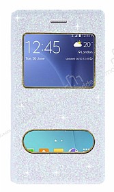 Pinshang Samsung Galaxy J5 Pencereli Simli Beyaz Klf