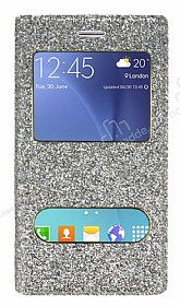 Pinshang Samsung Galaxy J7 / Galaxy J7 Core Pencereli Simli Gold Klf
