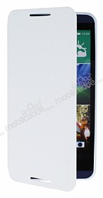 Pipilu HTC Desire 816 Standl nce Yan Kapakl Beyaz Klf