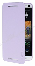 Pipilu HTC One Standl nce Yan Kapakl Mor Klf