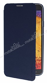 Pipilu Samsung N7500 Galaxy Note 3 Neo Standl nce Yan Kapakl Lacivert Klf