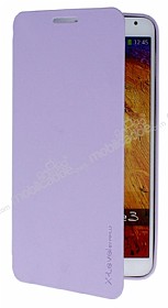 Pipilu Samsung N9000 Galaxy Note 3 Standl nce Yan Kapakl Mor Klf