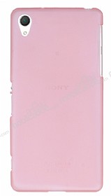 PIPILU Sony Xperia Z2 Ultra nce effaf Pembe Silikon Klf