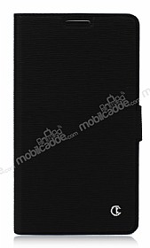 Rada Samsung N9000 Galaxy Note 3 izgili Standl Czdanl Siyah Deri Klf