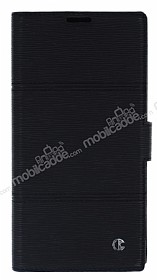 Rada Sony Xperia T2 Ultra izgili Standl Czdanl Siyah Deri Klf