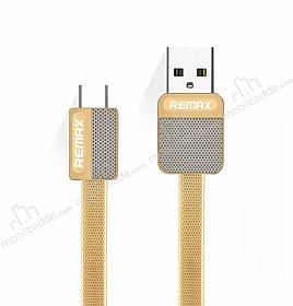 Remax Metal Micro USB Gold Data Kablosu 1m