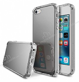Ringke Fusion Mirror iPhone SE / 5 / 5S Ultra Koruma Silver Klf