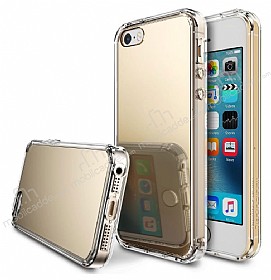 Ringke Fusion Mirror iPhone SE / 5 / 5S Ultra Koruma Gold Klf