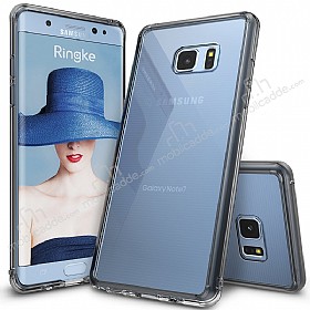 Ringke Fusion Samsung Galaxy Note FE Ultra Koruma effaf Siyah Klf