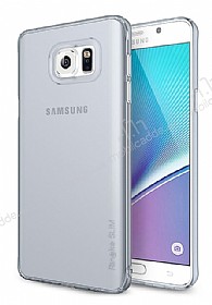 Ringke Slim Frost Samsung Galaxy Note 5 360 Kenar Koruma Gri Rubber Klf