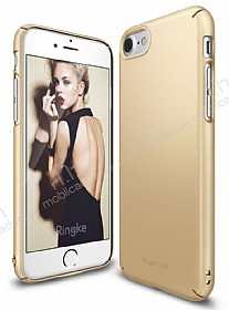 Ringke Slim iPhone 7 / 8 360 Kenar Koruma Gold Rubber Klf