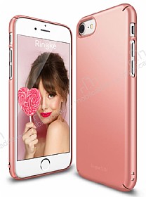 Ringke Slim iPhone 7 / 8 360 Kenar Koruma Rose Gold Rubber Klf